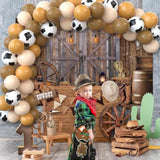 50pcs Western Balloons & Backdrop Set for Cowboy Party Decorations