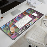 Excel Formula Cheat Sheet Desk Pad - Excel Shortcuts Mousepad - Desk Matt For Desktop - Xl Blotter Mat | Excell Formulas Cheat Sheet | 31.5" × 11.8"