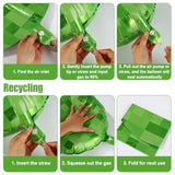 4Pcs Pixel Balloons – 18-Inch Green Pixel Aluminum Foil Balloons, Party Decorations for Boys and Girls Birthday Celebrations and Gaming-Themed Parties