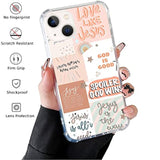 Boho Jesus Collage Phone Case Compatible With Iphone 13, Christian Quote Collage Case For Girl Women Men, Unique Soft Tpu Bumper Cover Case For Iphone 13