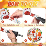 Thanksgiving Balloons 18Pcs 22Inch Pumpkin Turkey Maple Leaf Foil Balloons for Fall Party Decor