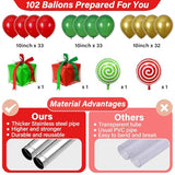 2 Sets Christmas Party Balloon Column Stand Kit Adjustable Balloon Decor