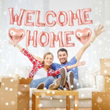 Welcome Home Balloons Banner 16 Inch Rose Gold Leter Foil Balloons For Welcome Home Decorations Homecoming Party Decoration