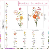 8 Packs Wildflower Paper Hanging Garland Birthday Decorations, Flower Party Baby Bridal Shower Floral Birthday Decor For Girls Women, Spring Summer Wedding Ceiling Decoration