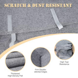 TV Moving Cover 65 Inch, TV Dust Cover for Flat Screen 60"-65", Anti-Scratch Felt Television Protection with Bottom Strap to Protect TV, Perfect for
