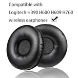 Replacement Ear Pads, Compatible With Logitech H390 H600 H609 H760 Wireless Headphones, Made Of Soft Protein Leather And Memory Foam, Replacement Ear Pads (Black)