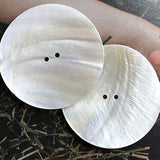 5Pcs Extra Large Iridescent Mother Of Pearl Shell Coat Buttons 50Mm