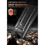 SUPCASE for iPhone SE 3rd Generation / iPhone SE 2nd Generation / iPhone 7/ iPhone 8 Case (Unicorn Beetle Pro), with Screen Protector & Stand & Holster Rugged Phone Case for Apple iPhone SE, Black