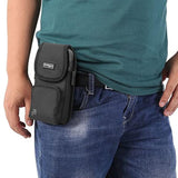 Phone Holster With Magnetic Cover. Belt Clip Pouch For Iphone 16 Plus, 16 Pro Max And All Plus And Pro Max Models With Case Installed. Zipper Storage And Credit Card Pocket.