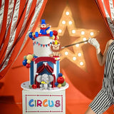 19 Pc Circus Cake Decoration Balls Cake Picks for Carnival Birthday & Baby Shower