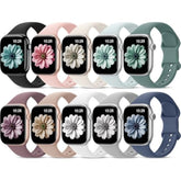 Patenting 10 Pack Sport Bands Compatible With Apple Watch Bands Women Men 40Mm 41Mm 38Mm 45Mm 44Mm 42Mm 46Mm 49Mm,Silicone Iwatch Bands Waterproof Strap For Iwatch Series 10 9 8 7 6 5 4 Se Ultra