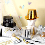 208Pcs 2026 New Year Eve Party Supplies Hats Headbands Tiaras Horns Noisemakers