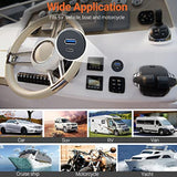 Usb Type C 3.0 And Usb 3.0 Male To Female Flush Mount Cable Waterproof Kit Accessories Car Dash Panel Mount Adapter Converter Extension Extender For Car Boat Motorcycle Motorbike 3 Feet