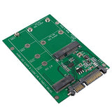 2 In 1 Mini Pci-E M.2 Ngff + Msata Ssd Solid State Drive To Sata 3.0 Conversion Apter Board Converter Card With 2 Pack Screw Nut Kit (Sata3 / M)