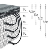 10G Sfp+ Dac Cable - 10Gbase-Cu Passive Direct Attach Copper Twinax Sfp Cable For Cisco Sfp-H10Gb-Cu0.3M, Meraki Ma-Cbl-Ta-0.3M, Fortinet, Ubiquiti Unifi, D-Link, 0.3-Meter(1Ft)