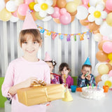 153 Pack Daisy Groovy Balloon Garland Arch Kit Boho Flower Birthday Party Decorations