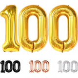 , Large Gold 100 Balloon Number - 40 Inch | Mylar Foil Balloon For 100Th Birthday Decorations | 100Th Gold Balloons For Anniversary Decorations | Golden Birthday Party Decorations