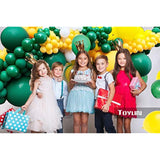 Retro Green Yellow Balloon Garland Arch Kit, 18 Inch,10 Inch, 5 Inch G