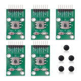 5Pcs 5-Channel Five Direction Navigation Button Module 5D Rocker Joystick Independent Keyboard For Arduino Mcu