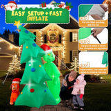 Christmas Green Big Monster Inflatable Decorations, 6.5Ft Lighted Up Christmas Inflatable Outdoor Decorate Build-In 6 Le