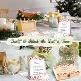 52 Pcs Time Capsule Set, 50 Strawberry Decorated Cards And 1 Time Capsule Sign Box, 1St Birthday Memory Preservation Box, Baby Shower Memory Preservation Time Capsule Box For First Birthday