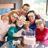 70Th Birthday Glasses - 18 Pack Paper Glasses For Men & Women, 70Th Birthday Party Favors & Props