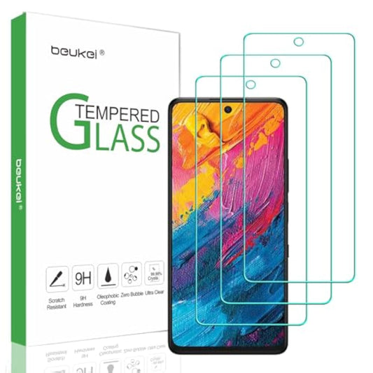 (3 Pack Designed For Tcl 60 Xe Nxtpaper 5G / Tcl 60 Xe Screen Protector Tempered Glass, Touch Sensitive, 9H Hardness