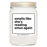 You Nique Designs Smut Candle 8Oz - Smut Reading Lovers Candles - Smutty Book Lovers Surprise Ideas, Funny Reader Gifts - Smutty Gifts - Smut Book Merch (Lavender & Vanilla)