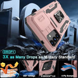 Samsung Galaxy S25+ Plus Case with Slide Camera Cover, Screen Protector, Kickstand