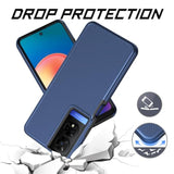 TCL 50 XE 5G Case with Screen Protector Dual Layer Shockproof Blue