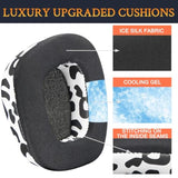 Cooling-Gel Earpads Replacement For Turtle Beach Stealth 600 Gen 2 Usb/Max, 600 Gen3 Pc/Ps/Xb, 500 Xb Wireless Headset, Ear Pad Cushions With Noise Isolation Foam - Snow Leopard