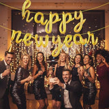 2026 Happy New Year Gold Foil Balloons 16 Inch for Party Decor