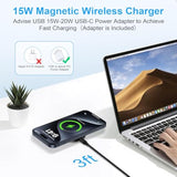 Samsung S25 S24 Wireless Charger Magnetic Magsafe Fast Charging Pad For Samsung Galaxy S25 Ultra S24 Fe Z Flip6 S23 S22 S21,Pixel 9,Iphone 16 Pro Max Plus 15,Android Wireless Charger With Usb C Block