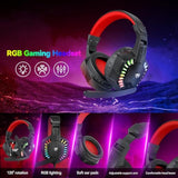 Gaming Keyboard And Mouse Set And Mouse Pad,Headset,Speaker, 5 In 1 Bundle Wired Led Rainbow Backlight For Laptop, Pc Gamers, Xbox, Ps4 And Work- Black