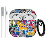 For Apple Airpods 4Th Generation Case Cover(2024), Protective Tpu Soft Cases Cover Rugged For Airpods 4 Case With Cleaner Kit & Keychain For Women Men?Basketball