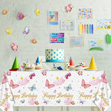 3 Pack Butterfly Tablecloth Birthday Party Decorations Plastic Waterproof Table Covers Rectangular Disposable Decor 108 X 54 Inch For Spring Summer Baby Shower Floral Supplies Favors