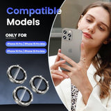 Camera Lens Protector Compatible For Iphone 15 Pro Max/15 Pro/16 Pro Max/16 Pro/14 Pro Max/14 Pro, Metal Aluminum Alloy Tempered Glass Cover Camera Screen Protector Accessories, Case Friendly