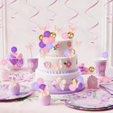 Pink Purple Butterfly Cake Toppers 47Pcs Pastel Balls Cake Toppers Butterflies Cupcake Decoration Balls Cupcake Insert Foam Balloons Cake Topper For Baby Shower Wedding Bridal Shower Party