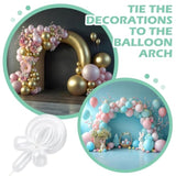 12 Pack Large Balloon Arch Clips 4.5 Inch Heavy Duty Clips 100Pcs Clear 260 Long Balloons For Garland Frame Background Decoration Balloon Arch Accessories Party Wedding Diy Decor