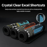 Extra Large Mouse Pad, Excel Keyboard Shortcuts For Desk, Ideal For Work & Study (Mp-09)
