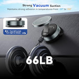 For Magsafe Car Mount Charger, 15W Wireless Rapid Charging & 360° Rotating Vacuum Suction Cup, Magnetic Phone Holder With Rgb Light For Iphone 16/15/14/13/12/Dash/Windshield/Screen