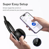 Bluetooth Headset, Wireless Headset With Microphone For Pc, V5.2 Computer Headset With Noise Cancelling Mic, Usb Dongle, Charging Base & Mute Button For Work, Cell Phones, Computer (Black)