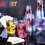 50 Pcs Casino Party Supplies Cups 12 Oz Poker Party Las Vegas Decoration Disposable Plastic Cups Casino Game Night Supplies For Hot Cold Drinking Birthday Wedding Favor