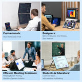 Dual Portable Monitor 23.8" 3840X2160P 4K 100% Srgb 315°Adjustable Dual Stacked Foldable Monitor Built-In Speakers Screen Extender With Hdmi/Usb-C/Dp For Laptop Windows Mac
