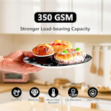 200Pcs Happy New Year Party Decorations Black And Silver Plates And Napkins Disposable Black Silver Glitter Tableware Sets For New Years Eve 2026 Holiday Festive Party Supplies Serves 50