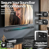 TNP Wall Mount Compatible with Sonos Arc Ultra and Sonos Arc Soundbar (Black) - Hanging Mounting Bracket for Sonos Soundbar Under TV Easy Install