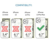 Wallet Case For Iphone 13 Pro Max With Built-In Metal Plate For Magnetic Mounting & 2 Credit Card Holder Pockets: Exec M2, Premium Synthetic Leather (6.7" Iphone 13 Pro Max, Brown)