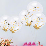 Gold Confetti Balloons 20 Pieces, 12 Inches Party Balloons With Golden Paper Confetti Dots For Party Decorations Wedding Decorations And Proposal (Gold)