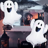 6Pcs 28" Halloween Ghost Foil Balloons - Large Spooky Party Decorations for Indoor/Outdoor