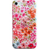 For Iphone Se/8/7 Case - Cute Flower Shell Pattern Soft Bumper Lightweight Fit Case - Shockproof - Pink Floral